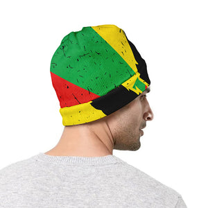 Cannabis Rasta Print Beanie