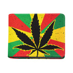 Cannabis Rasta Print Bifold Wallet