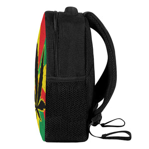 Cannabis Rasta Print Casual Backpack