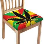Cannabis Rasta Print Chair Cushion Cover