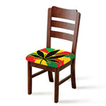Cannabis Rasta Print Chair Cushion Cover