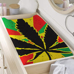Cannabis Rasta Print Changing Pad Cover