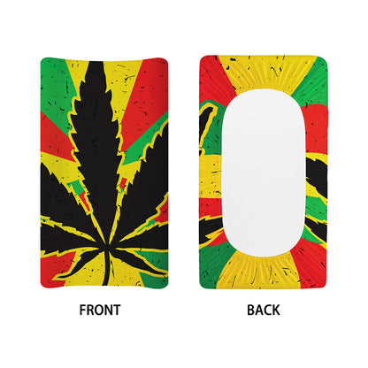 Cannabis Rasta Print Changing Pad Cover