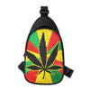 Cannabis Rasta Print Chest Bag