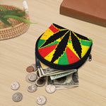 Cannabis Rasta Print Coin Purse