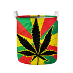 Cannabis Rasta Print Collapsible Laundry Basket