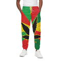 Cannabis Rasta Print Cotton Sweatpants