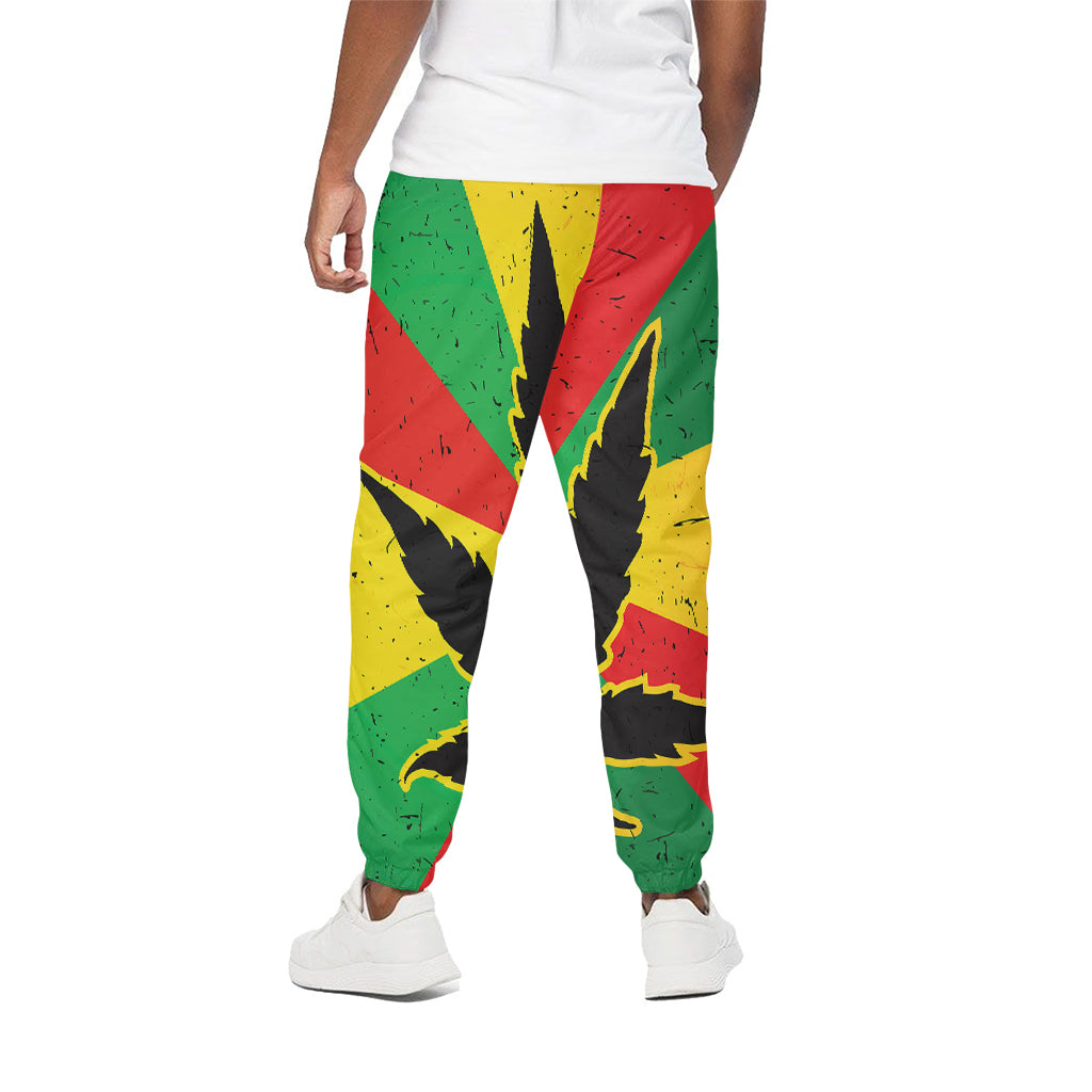 Cannabis Rasta Print Cotton Pants