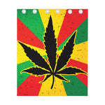 Cannabis Rasta Print Curtain