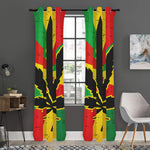 Cannabis Rasta Print Curtain