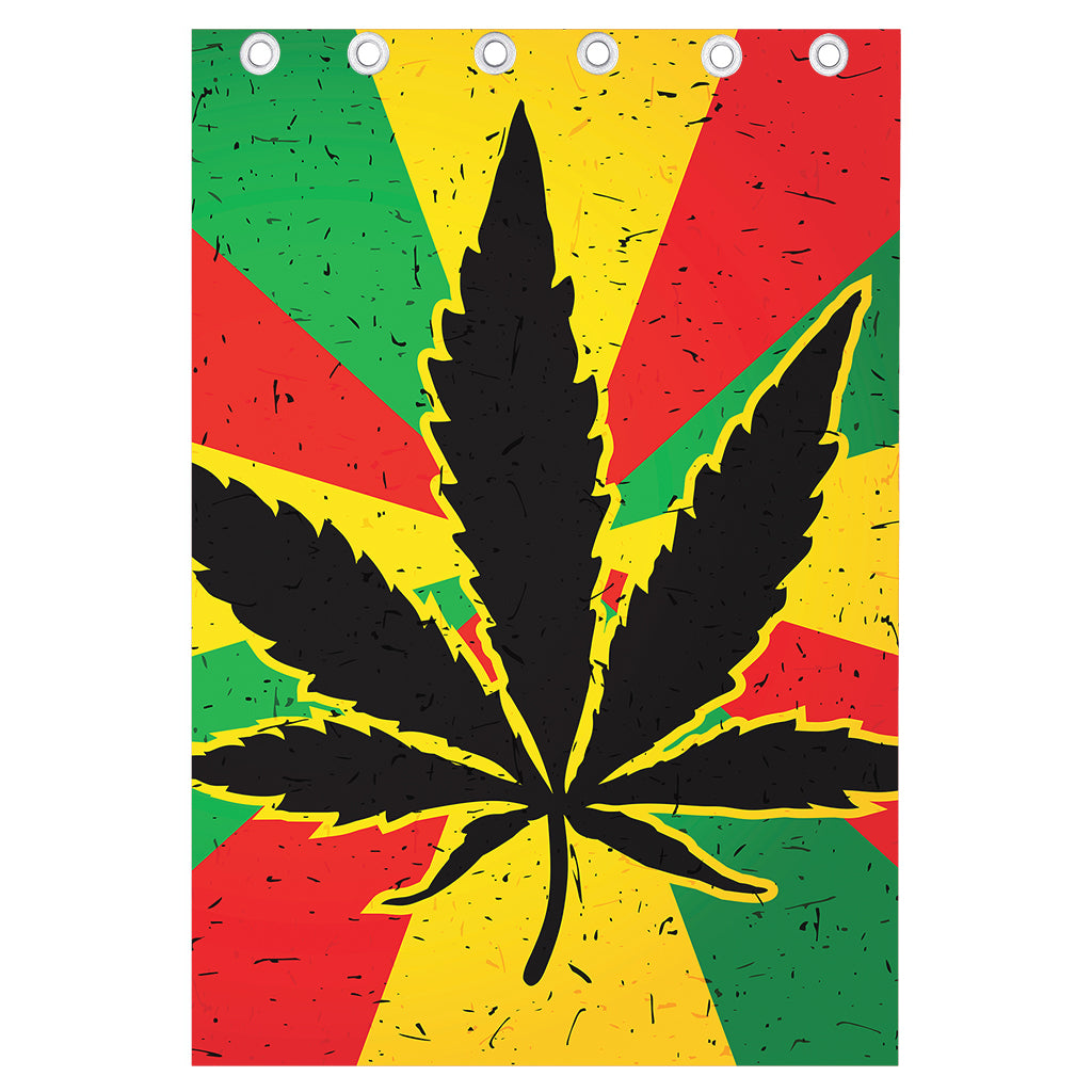 Cannabis Rasta Print Curtain