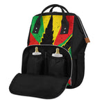 Cannabis Rasta Print Diaper Bag