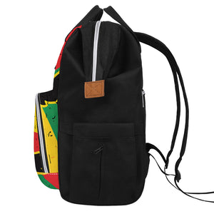 Cannabis Rasta Print Diaper Bag