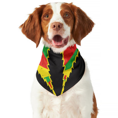 Cannabis Rasta Print Dog Bandana