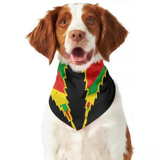 Cannabis Rasta Print Dog Bandana