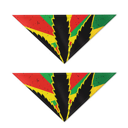 Cannabis Rasta Print Dog Bandana
