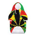 Cannabis Rasta Print Dog Zip Up Hoodie