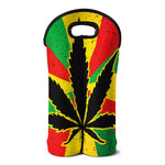 Cannabis Rasta Print Double Neoprene Wine Tote