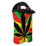 Cannabis Rasta Print Double Neoprene Wine Tote