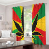 Cannabis Rasta Print Extra Wide Grommet Curtains