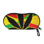 Cannabis Rasta Print Glasses Case