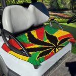 Cannabis Rasta Print Golf Cart Seat Cover