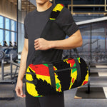 Cannabis Rasta Print Gym Bag