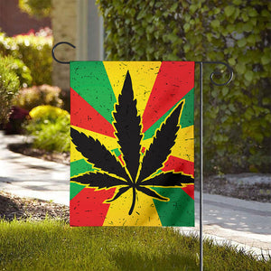 Cannabis Rasta Print House Flag