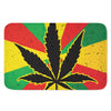 Cannabis Rasta Print Indoor Door Mat