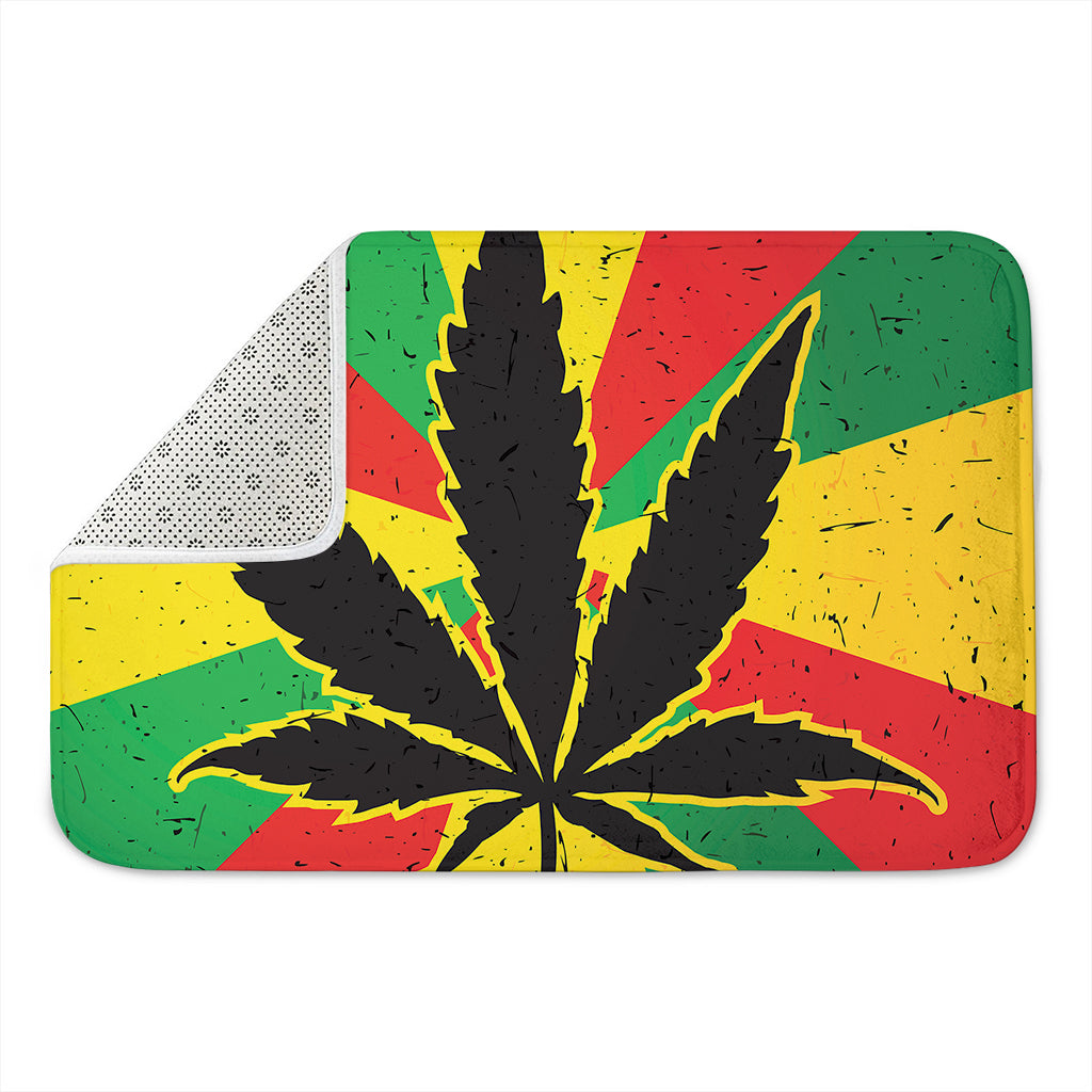 Cannabis Rasta Print Indoor Door Mat