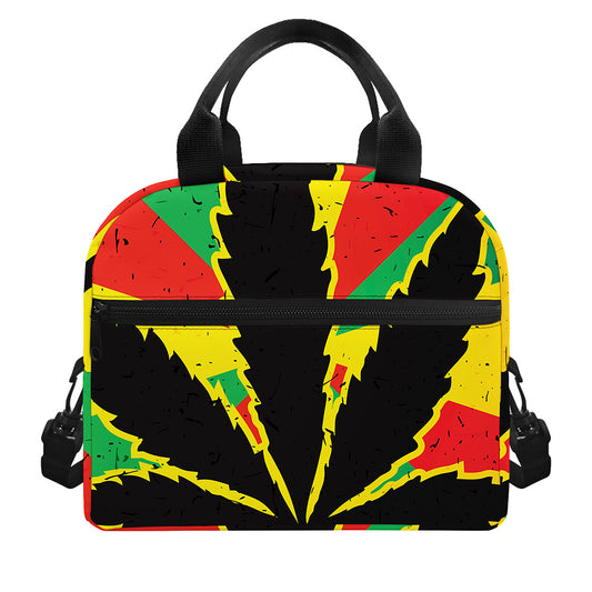 Cannabis Rasta Print Insulated Lunch Bag