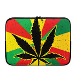 Cannabis Rasta Print Laptop Sleeve