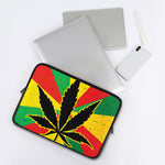 Cannabis Rasta Print Laptop Sleeve