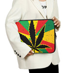 Cannabis Rasta Print Laptop Sleeve