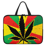 Cannabis Rasta Print Laptop Sleeve With Handle