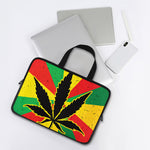Cannabis Rasta Print Laptop Sleeve With Handle