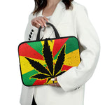 Cannabis Rasta Print Laptop Sleeve With Handle