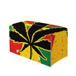Cannabis Rasta Print Leather Tissue Box Cover