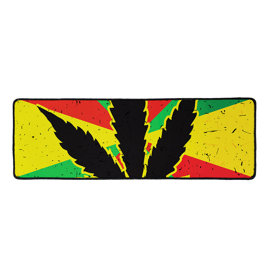Cannabis Rasta Print Long Kitchen Mat