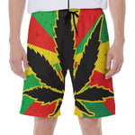 Cannabis Rasta Print Men's Beach Shorts