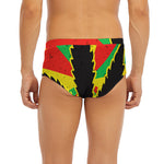 Cannabis Rasta Print Men's Briefs
