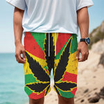 Cannabis Rasta Print Men's Cargo Shorts