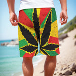 Cannabis Rasta Print Men's Cargo Shorts