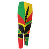 Cannabis Rasta Print Men's Compression Pants