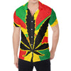 Cannabis Rasta Print Men's Shirt