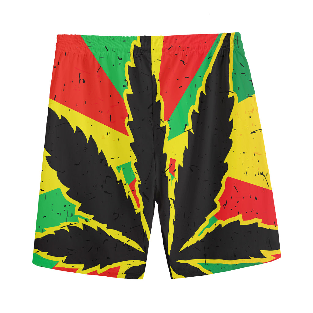 Cannabis Rasta Print Men's Sports Shorts