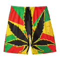 Cannabis Rasta Print Men's Swim Trunks