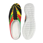 Cannabis Rasta Print Mesh Casual Shoes