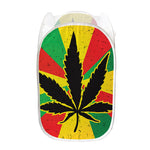 Cannabis Rasta Print Mesh Laundry Hamper