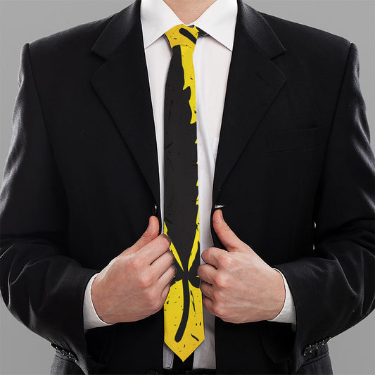 Cannabis Rasta Print Necktie